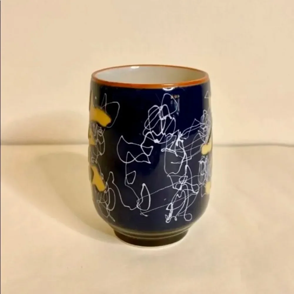 Ceramic Asian Inspired Kanji Tea Cup‎